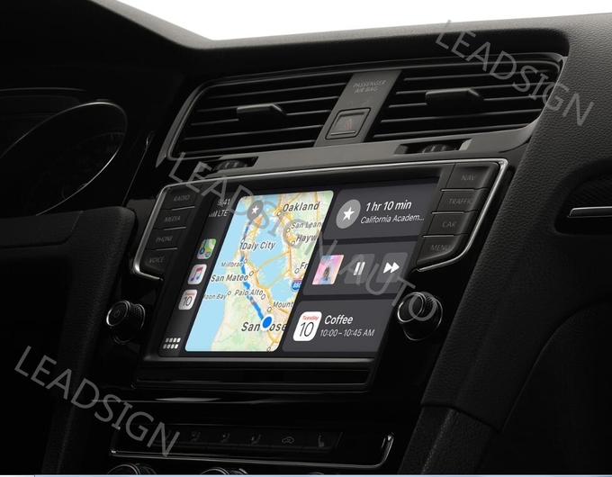 USA 2015 JAGUAR Apple CarPlay Interface , Iphone Auto Interface Playing Videos 4