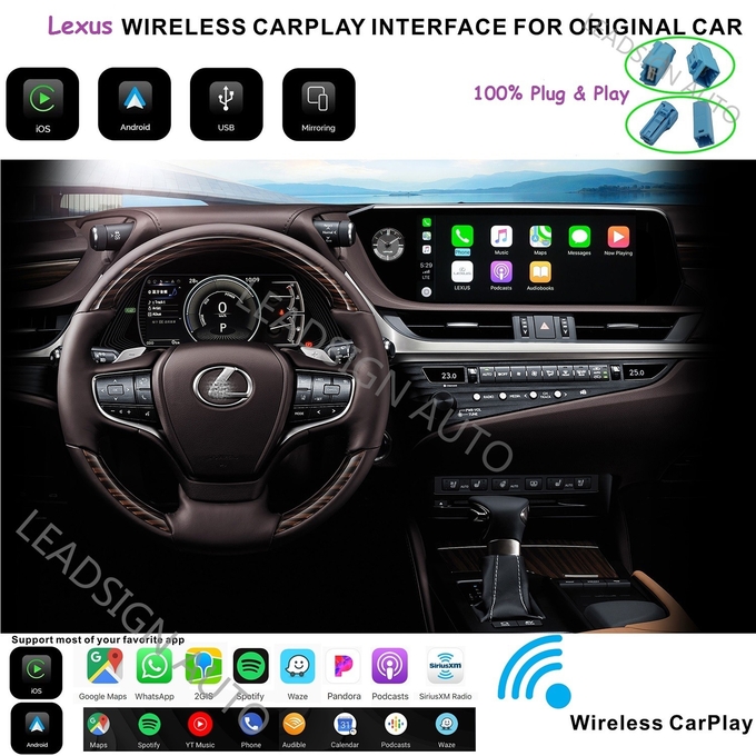 Rocker Control LEXUS Carplay Retrofit , Android Auto Interface With Google Maps 3