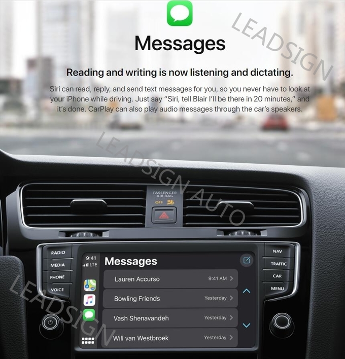 Multimedia VOLKSWAGEN Carplay Android Auto For Passat VW OEM Radio USB Flash Play 15