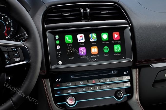 USA 2015 JAGUAR Apple CarPlay Interface , Iphone Auto Interface Playing Videos 2