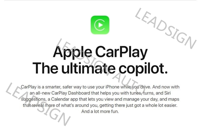 USA 2015 JAGUAR Apple CarPlay Interface , Iphone Auto Interface Playing Videos 3