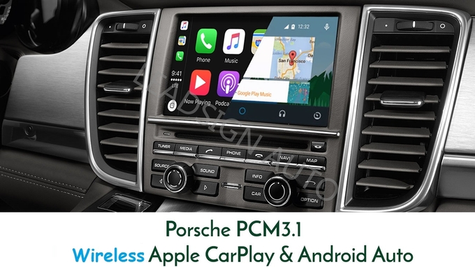 Voice Command PORSCHE Multimedia Interface , Full Screen Apple Carplay Display 4
