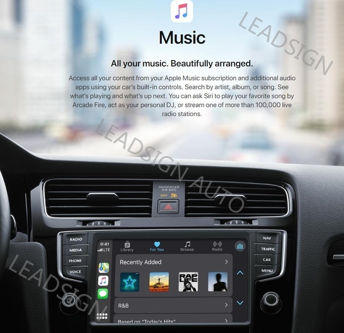 Multimedia VOLKSWAGEN Carplay Android Auto For Passat VW OEM Radio USB Flash Play 16