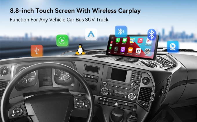 Linux Wireless Carplay And Android Auto 8.8 Inch Touch Screen Function Fit For All Cars 0