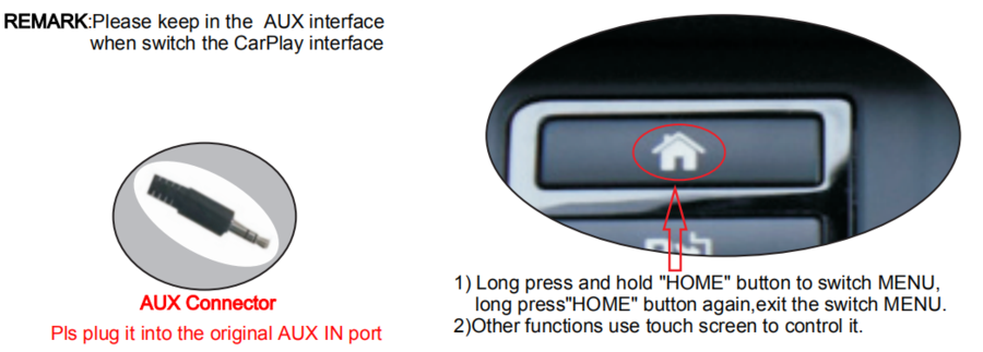 Wireless JAGUAR Apple CarPlay Interface For SVR 2017 USB Charging Port 0